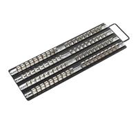 Sealey AK271B Socket Rail Tray Black 1/4in 3/8in & 1/2inSq Drive