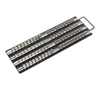 Sealey 1/4", 3/8" and 1/2" Drive Socket Rail Tray Combination