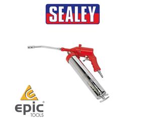 Sealey 1/4" AIR Compressor 400g Cartridge/Bulk Grease Gun,Metal/Pistol Type SA40