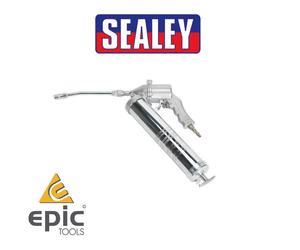 Sealey 1/4" AIR Continous Flow Pistol 400g Cartridge/Bulk Grease Gun,SA401