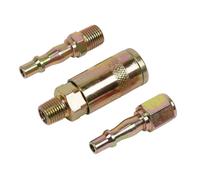 Sealey 1/4"BSP Air Tool Male/Female Quick Change Fittings/Coupling Kit ACX60