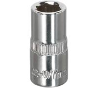 Sealey 1/4" Drive Hexagon WallDrive Socket Metric 1/4" 7mm