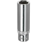 Sealey WallDrive Socket 11mm Deep 1/4" Square Drive Fully Polished