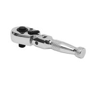 Sealey 1/4"Sq Drive Ratchet Wrench Flexi Head Stubby 72 TOOTH Chrome AK660SF