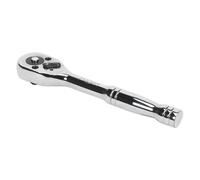 Sealey 1/4"Sq Drive Ratchet Wrench Pear Head Flip Reverse 45 Tooth S0704