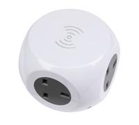 Sealey 1.4m Extension Cable Cube & Wireless Charging Pad 3 x 230V & 3 x USB Sock