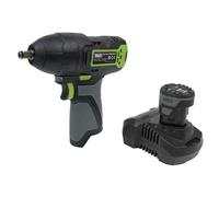 Sealey 10.8V 2Ah SV10.8 Series 3/8 Sq Drive Cordless Impact Wrench Kit CP108VCIW