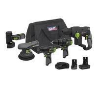 Sealey 10.8v Cordless 5 Piece Power Tool Kit 1 x 2ah & 1 x 4ah Li-ion Charger Bag