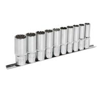 Socket Set 10pc Deep 1/2"Sq Drive Total Drive®
