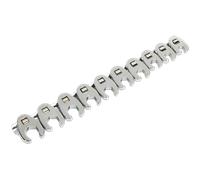 Sealey 10 Piece 3/8" Drive Crow Foot Spanner Set