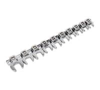 Sealey AK5989 Crowfts Foot Open-End Spanner Set 10Pc 3/8inSq Drive Metric