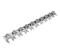 Sealey 10 Piece 3/8" Drive Crow Foot Spanner Set Metric 3/8"