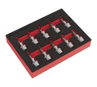 Sealey AK6242 Trx-Star* Socket Bit Set 10Pc 3/8inSq Drive