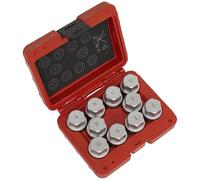 Sealey 10 Piece Locking Wheel Nut Key Set for Land Rover