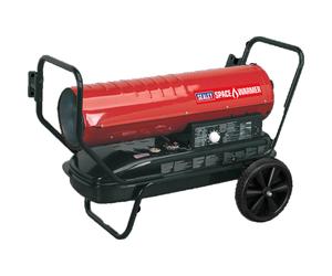 Sealey 100,000Btu/Hr Space Warmer Kerosene Diesel With Wheels Safety Cut-out