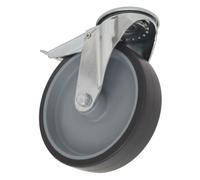 Sealey 100mm Castor Wheel with Bolt Hole & Total Lock SCW2100SBLEM