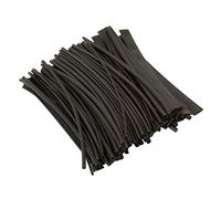 Sealey 100pc Heat Shrink Tube - Asstd Sizes 3.2-12.7mm - 200mm Long - BLACK