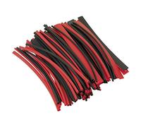 Sealey 100pc Heat Shrink Tube - Asstd Sizes 3.2-12.7mm - 200mm Long RED + BLACK