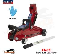 SEALEY 1015CX TROLLEY JACK 1.5T TONNE TON HYDRAULIC FLOOR CAR + Gloves