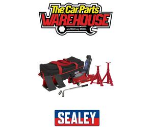 Sealey 1020LEBAGCOMBO 2tonne Low Entry Short Chassis Trolley Jack Red