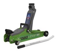 Sealey 1020LEHV Low Profile Short Chassis Trolley Jack 2 Tonne - Green
