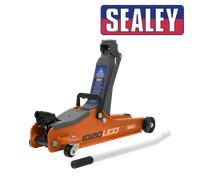 Sealey 1020LEO Trolley Jack 2tonne Low Entry Short Chassis - Orange