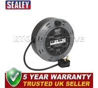 Sealey 10m Cassette Type Cable Reel with Thermal Trip 4 x 230V BCR10B