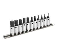 Sealey Ak62251 Hex Socket Bit Set 11Pc 1/4Sq Drive Metric