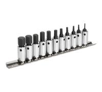 Sealey 11 Piece 1/4" Drive Hexagon Socket Bit Set Metric