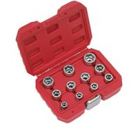 Sealey AK7281 11pc 3/8"Sq Drive Bolt Extractor Set - Metric
