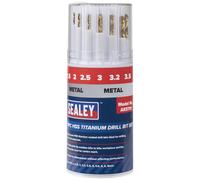 Sealey 11 Piece HSS Titanium Drill Bit Set