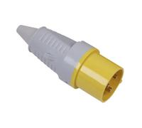 Sealey 110V 16A 2P+E Plug Ip44 Rated Conforms To Bs En 60309 Yellow/grey Wp11016