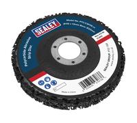 Sealey 115 X 13Mm Polycarbide Abrasive Strip Disc 22Mm Bore - Black