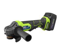 Sealey CP401LIHV 115mm Cordless Angle Grinder 18V 3Ah Battery Charger Kit Green
