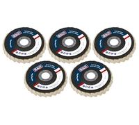 Sealey 115mm Felt Flap Disc 22mm Bore Pack of 5 - FFD5
