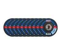 Sealey Flap Discs FD1156010, Zirconium 60 Grit, 115mm x 22mm Bore, Pack of 10