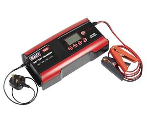 Sealey 12/24V Compact Smart Battery Charger & Maintainer 15A - SCBC25