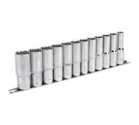Sealey Ak2685 Socket Set 12Pc 1/2Sq Drive 12Pt Deep Walldrive Metric