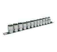 Sealey 12 Piece 3/8" Drive Bi Hexagon WallDrive Socket Set Metric 3/8"