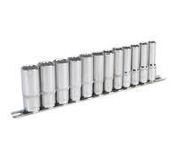 Sealey Socket Set AK2683 - 12pc 3/8" Drive 12pt Deep Walldrive Metric