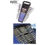 SEALEY 12 Piece Premier Metric Combination Spanner Wrench Set & Rack, AK63012