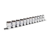 Sealey Socket Set AK2684 12-piece 1/2in Square Drive 12-Point Walldrive Metric