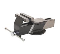 Sealey 125mm Steel Fabricated Bench Mounting Vice With Anvil At Rear S01082