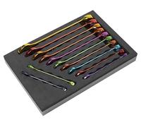 Sealey 12pc Multi-Coloured Combination Spanner Set - AK63267