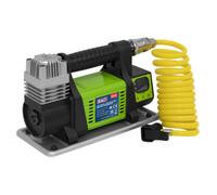 Sealey 12V Digital Tyre Inflator Mini Air Compressor With 2M Hose Mac04D