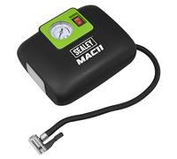 Sealey 12V Tyre Inflator with Worklight - MAC11, Black