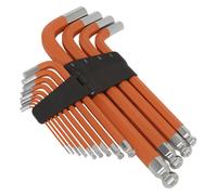 Sealey Hex Key Set AK7187 Jumbo Ball-End 13pc Anti-Slip Metric