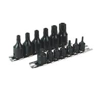 Sealey 13 Pcs 1/4" & 3/8" Square Drive Trx-Star Security Socket Bit Set Ak5585