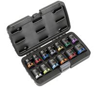 Sealey 13 Piece 1/2" Drive Lock On Impact Socket Set