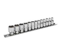 Sealey Ak2746 Socket Set 13Pc 1/4In Sq Drive Lock-On? 6Pt Metric